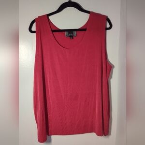 Slinky Brand Vibrant Pink Tank Top Size 2X #427